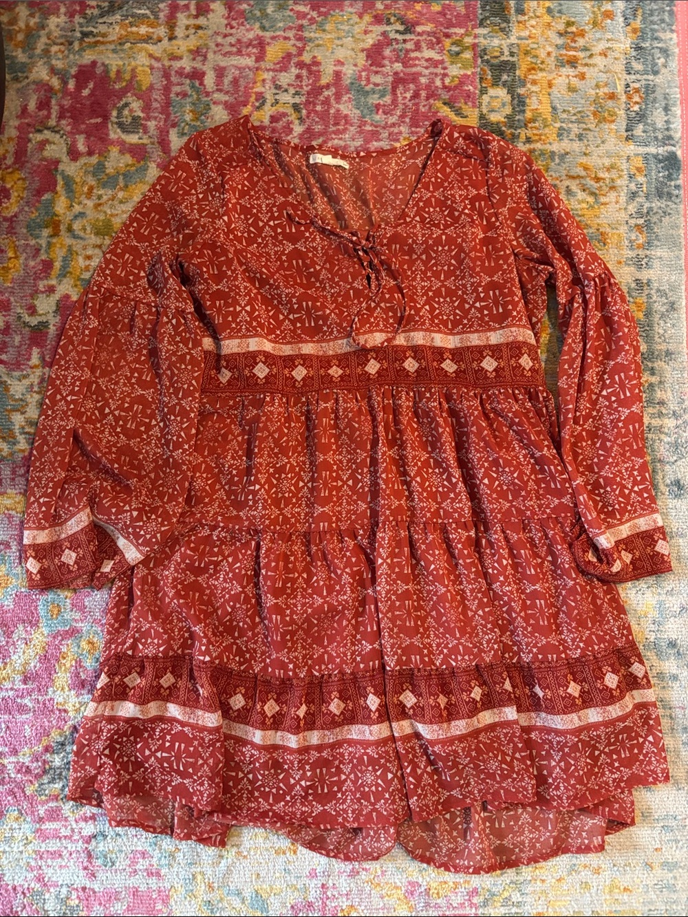 Burnt orange dress